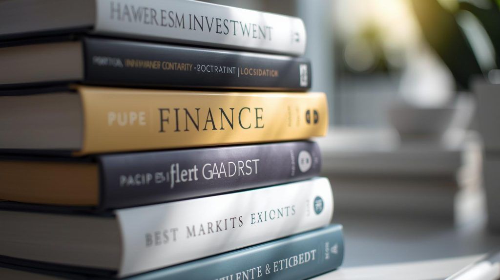 carti educatie financiara un top 10 asezate in stiva